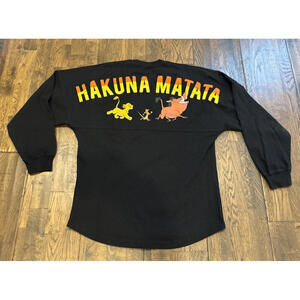 Disney Parks The Lion King Hakuna Matata Spirit Jersey – Black – Adult Small EUC